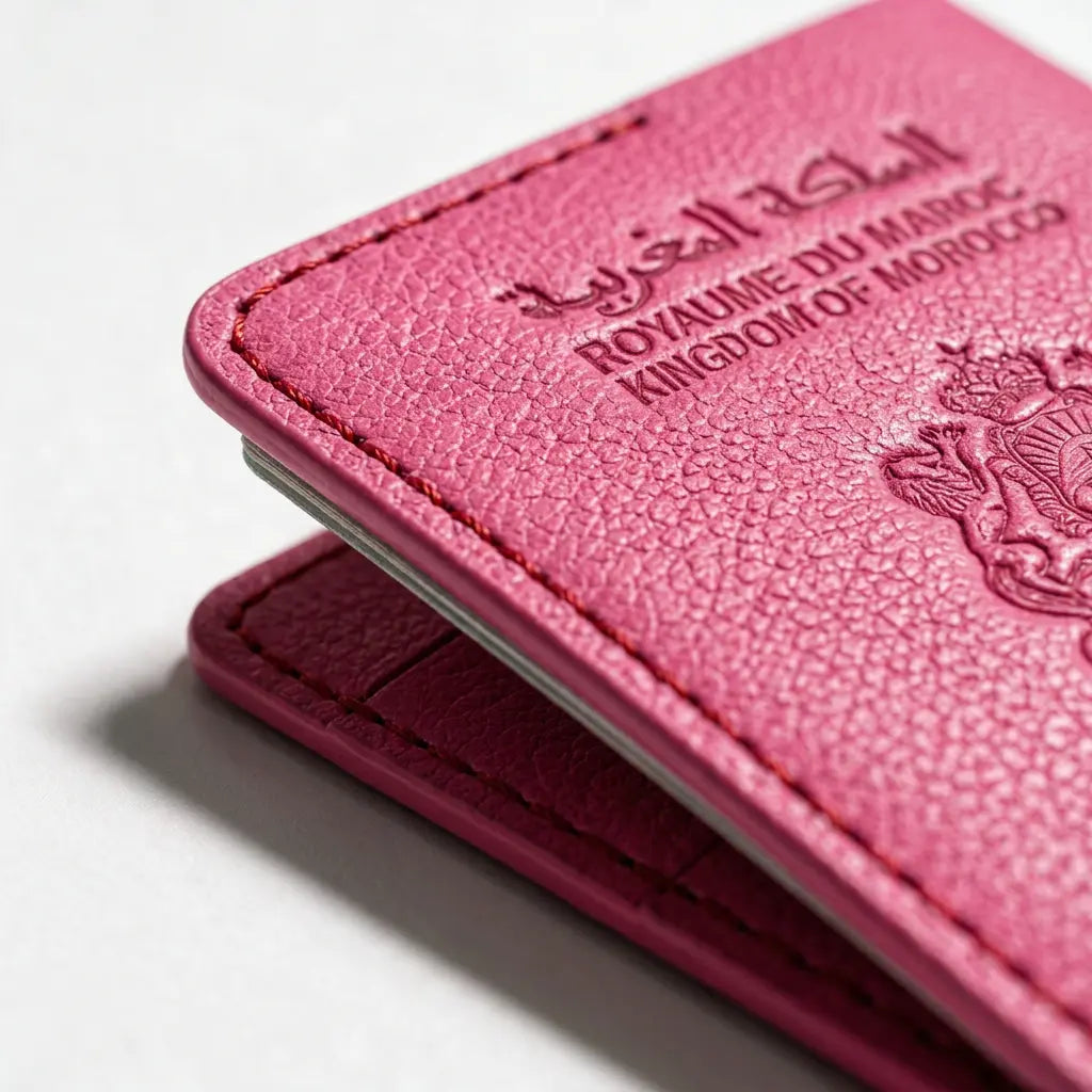 Protège-passeport en cuir